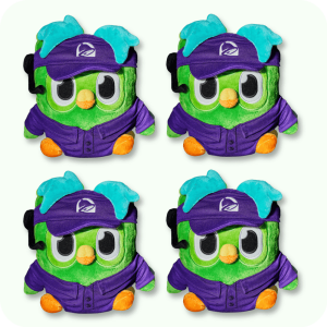 Taco Bell Duolingo Plush 4PCS